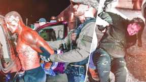 Two people crash the SAME bait car