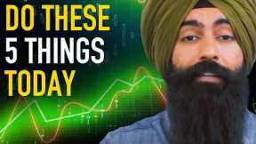 5 Things You Need To Do Before You Put Money In Stocks OR Index Funds