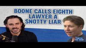 LIVE! Sarah Boone Calls EIGHTH Lawyer Snotty & a Liar + Wants Her Out If She Can't Be Nice!