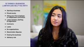 10 Things a Business Lawyer Can Help You With
