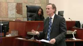Defense attorney Matthew Borgula delivers his closing argument in the trial of Christopher Schurr