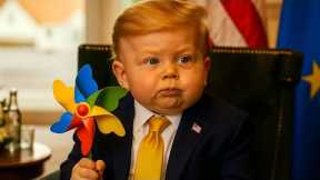 Baby Donald Trump Speaks on European Immigration