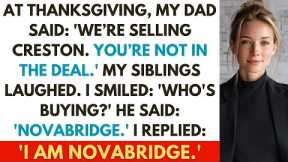 At Thanksgiving, My Dad Announced: 'We're Selling The Family Business – And You Get Nothing'