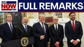 FULL: President Trump, Apple CEO Tim Cook manufacturing announcement