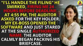He Fired Me 24 Hours Before The Deadline. Then The Auditor Asked For The Key Holder. 💼